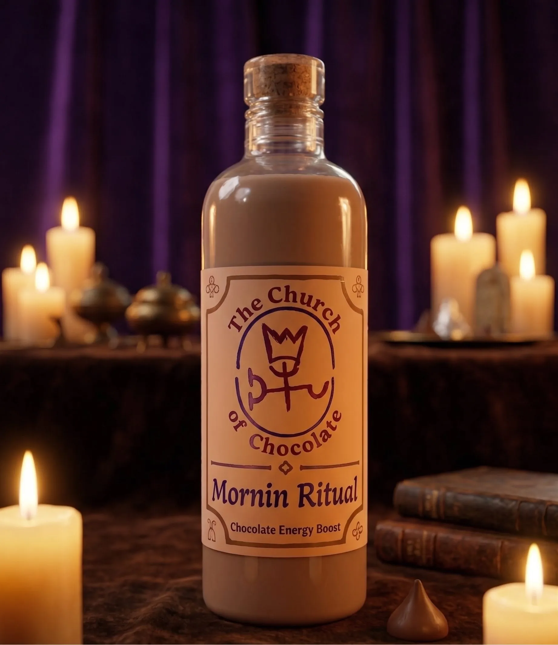 Single bottle, front label